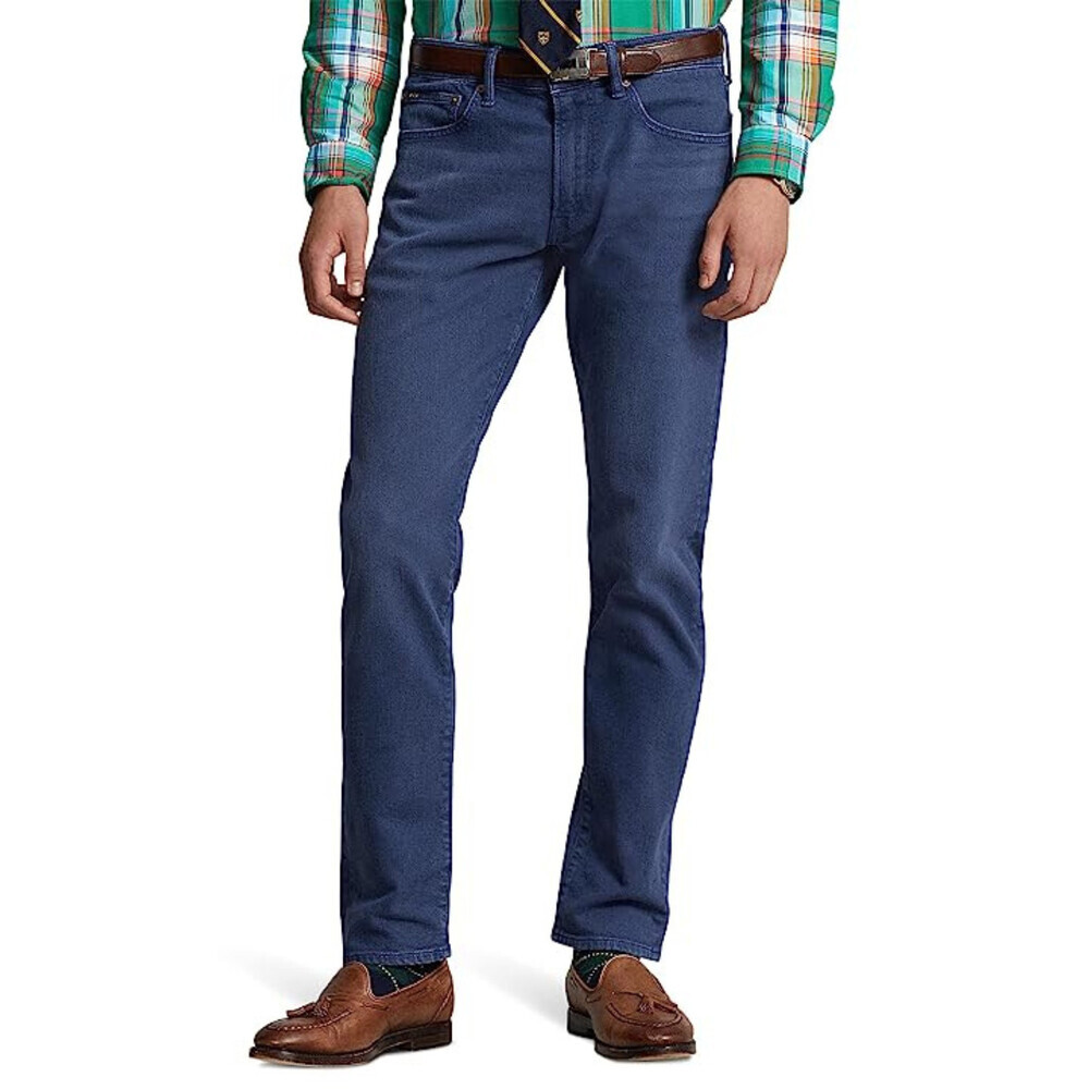 Polo Ralph Lauren Sullivan Jeans Men's Blue Denim Stretch Tapered Leg KFC336